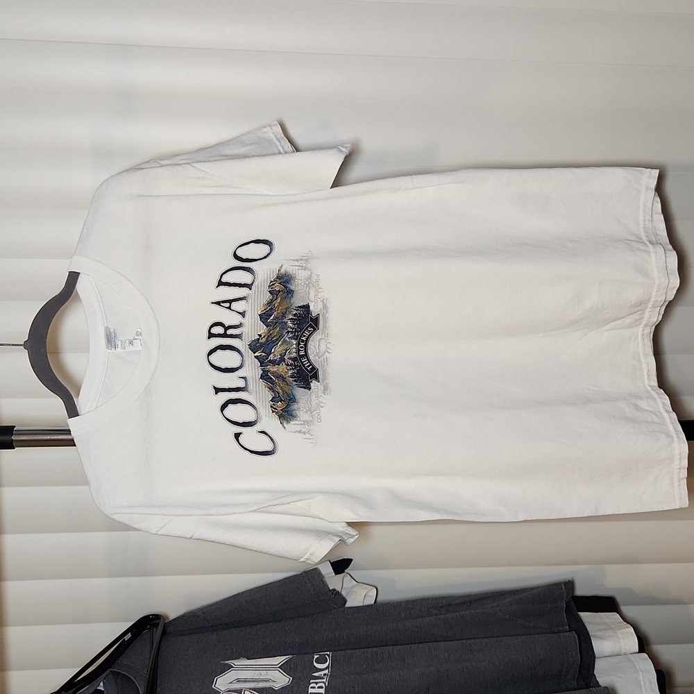 Men's Vintage Colorado The Rockies Short Sleeve T-shirt Size Large